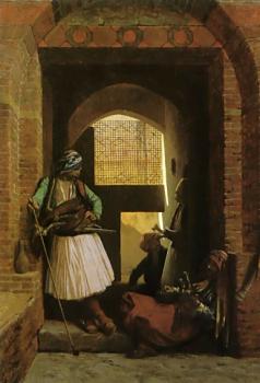 讓 萊昂 傑羅姆 Arnauts of Cairo at the Gate of Bab-el-Nasr 讓 萊昂 傑羅姆 Arnauts of Cairo at the Gate of Bab-el-Nasr